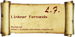 Linkner Fernanda névjegykártya
